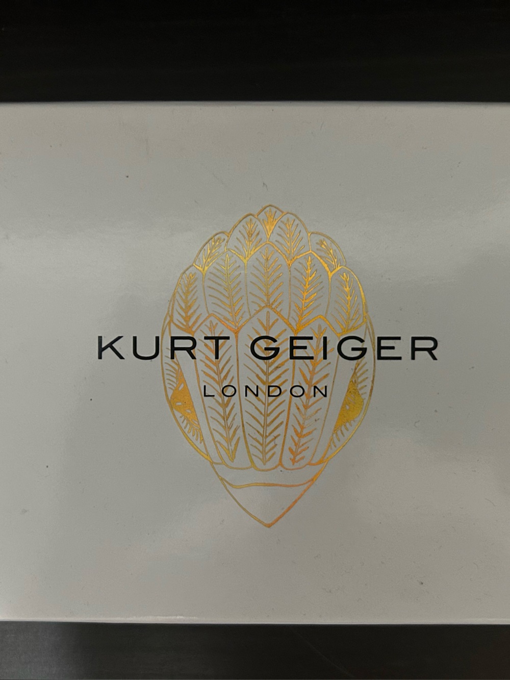 Kurt Geiger White and Gold Decorative Wall Art